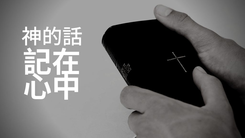 将神的话记在心中